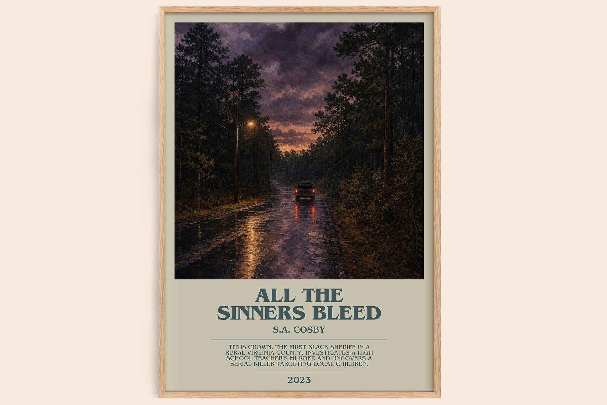 All the Sinners Bleed Bookish Wall Art by S.A. Cosby