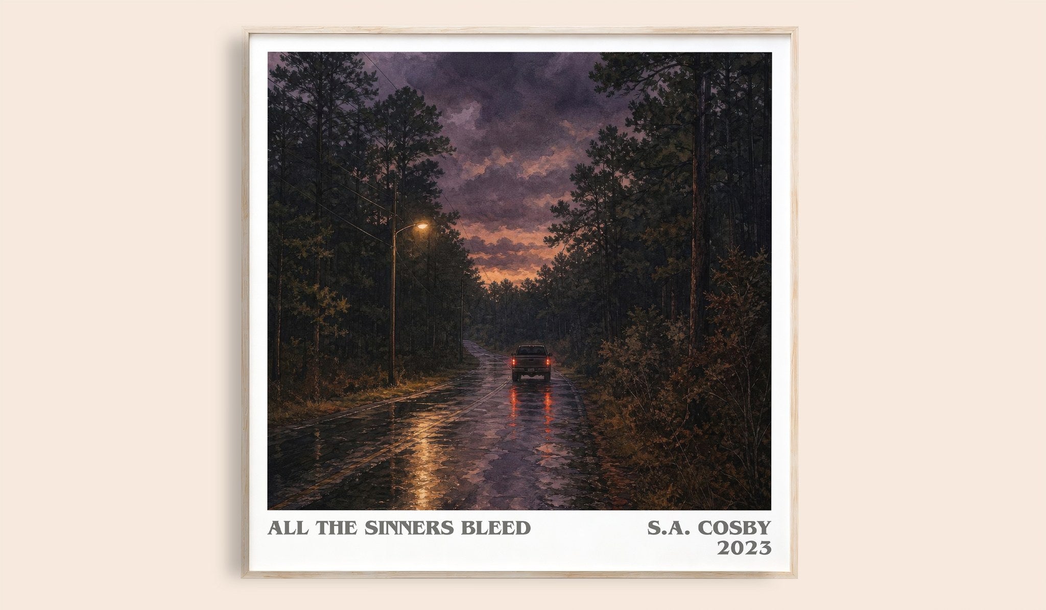 All the Sinners Bleed Literary Art Print by S.A. Cosby
