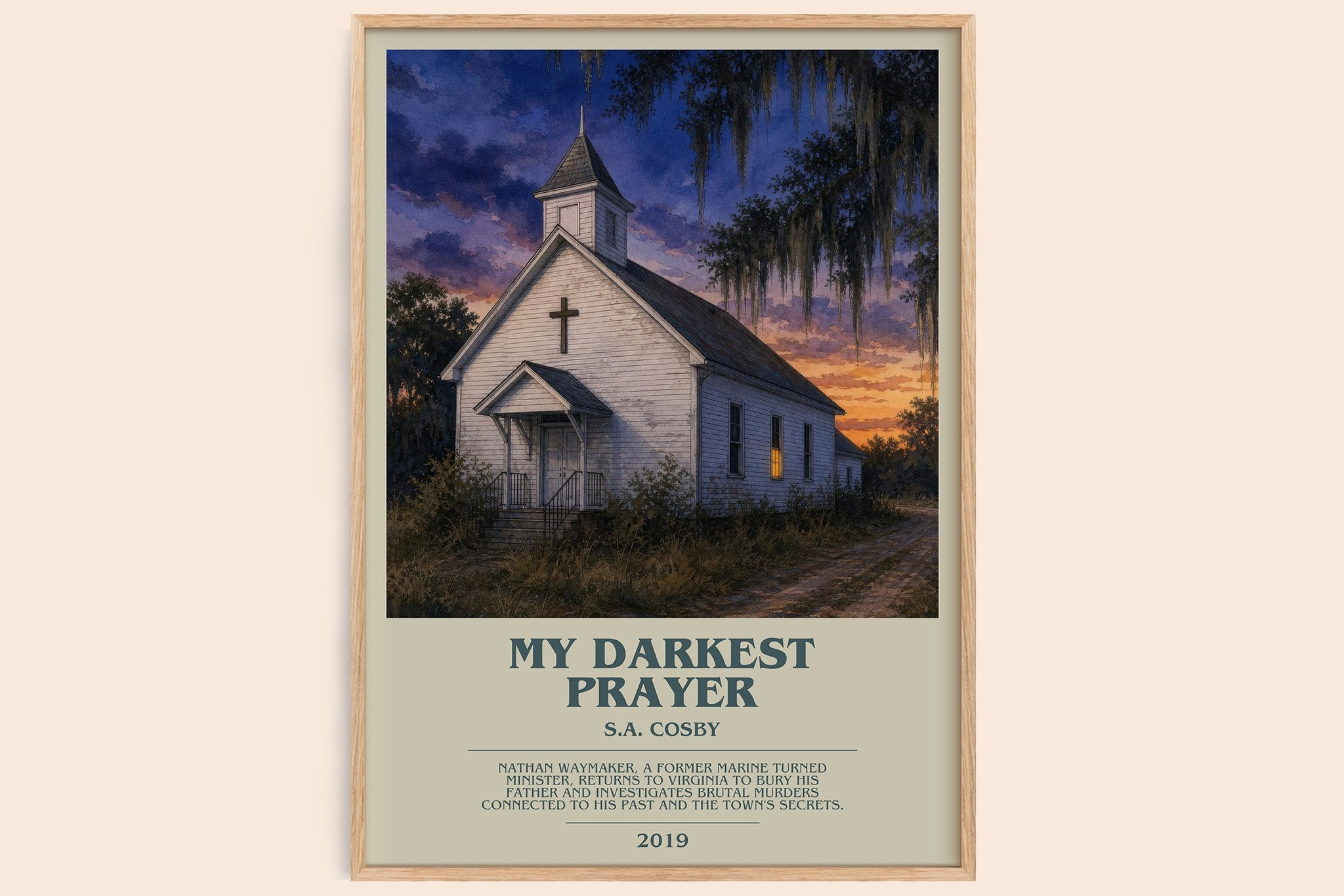 My Darkest Prayer Bookish Wall Art by S.A. Cosby