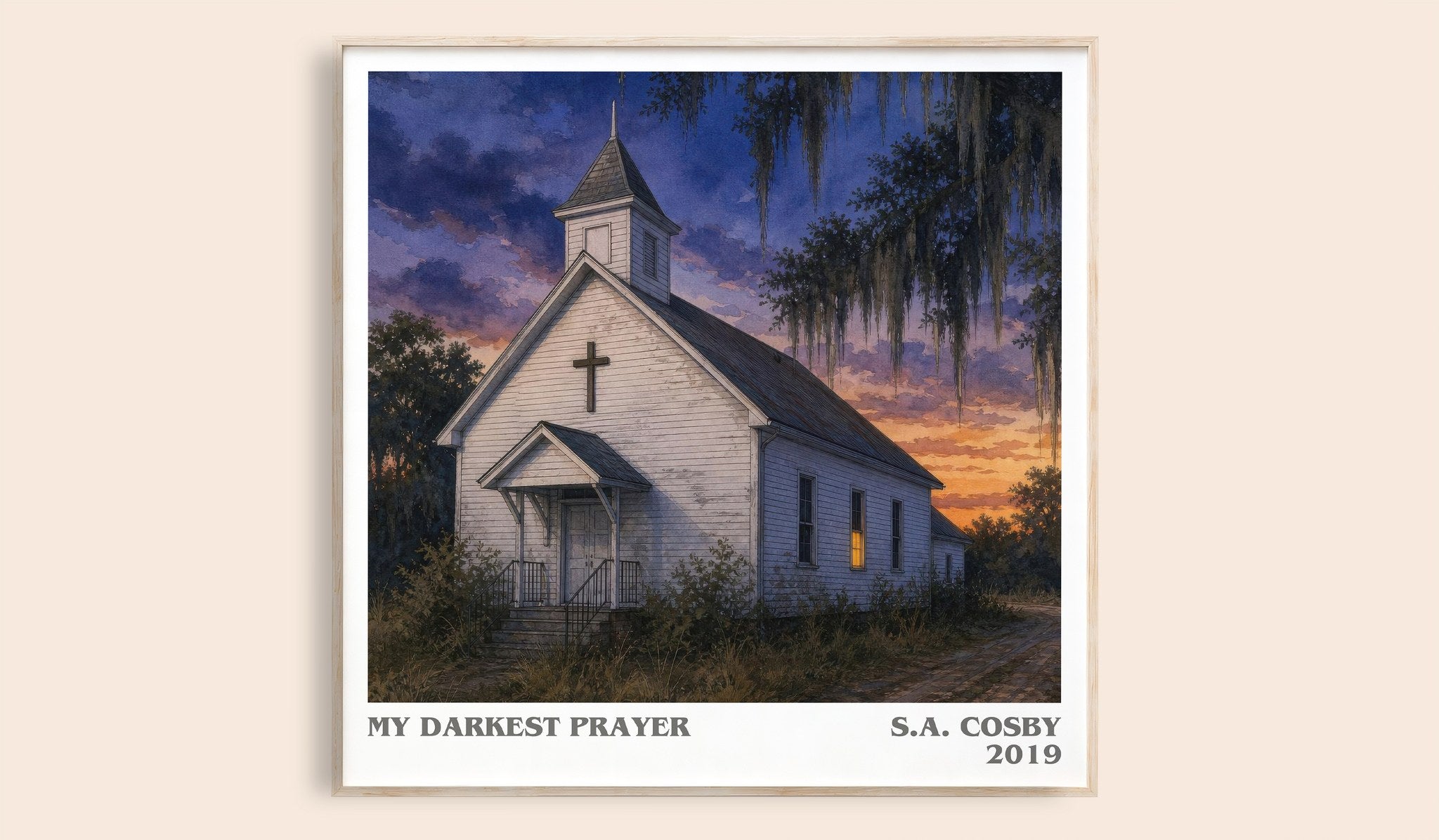 My Darkest Prayer Literary Art Print by S.A. Cosby