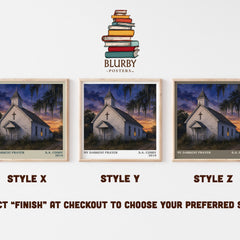 My Darkest Prayer literary print in frame leaning in hallway – crime wall art