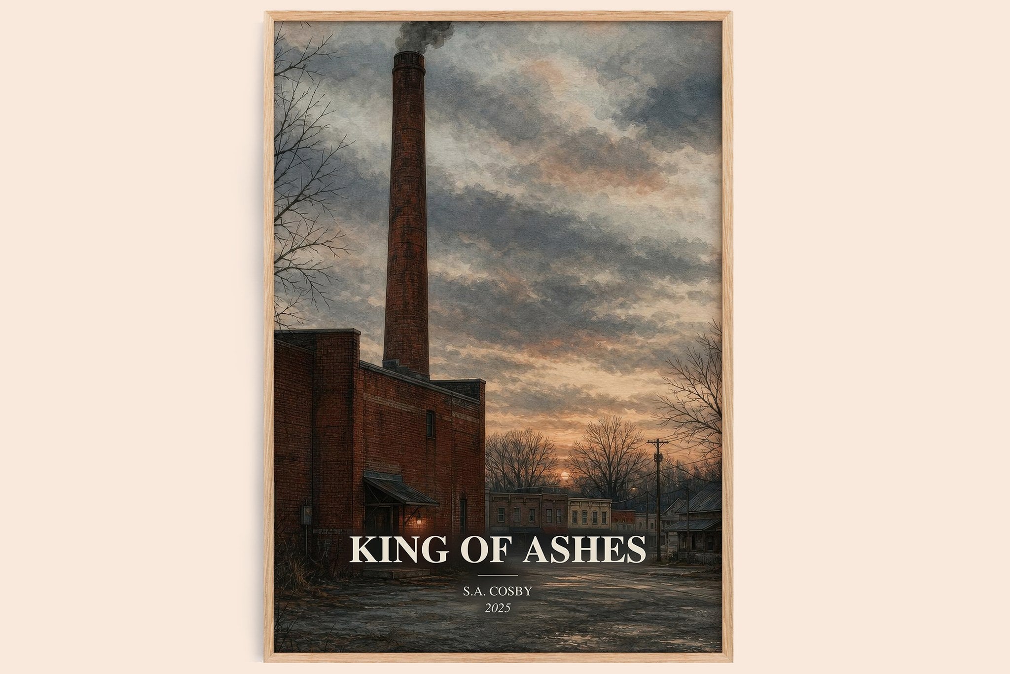 King of Ashes Book Watercolour Illustration by S.A. Cosby