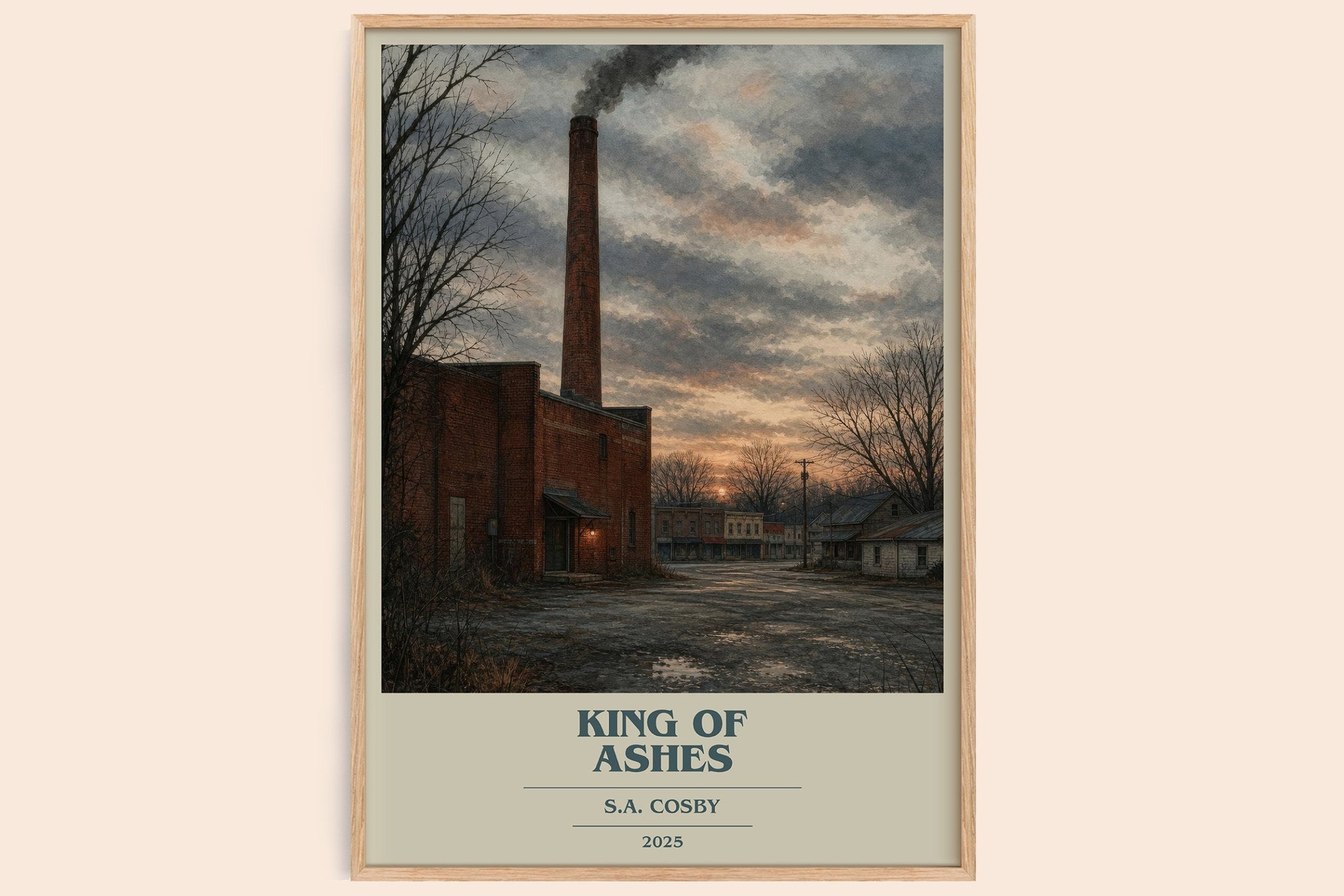 King of Ashes Book Cover Poster by S.A. Cosby