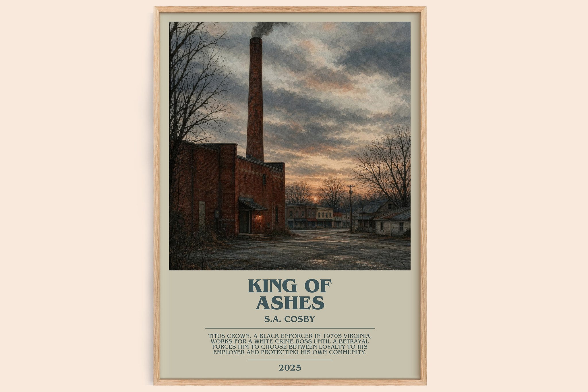 King of Ashes Bookish Wall Art by S.A. Cosby