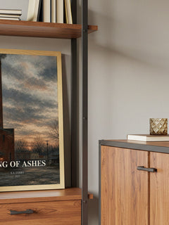 King of Ashes book watercolour illustration paper finish options – matte satin gloss