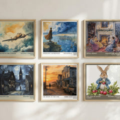 We Begin at the End literary art print colour and style options – Chris Whitaker book art
