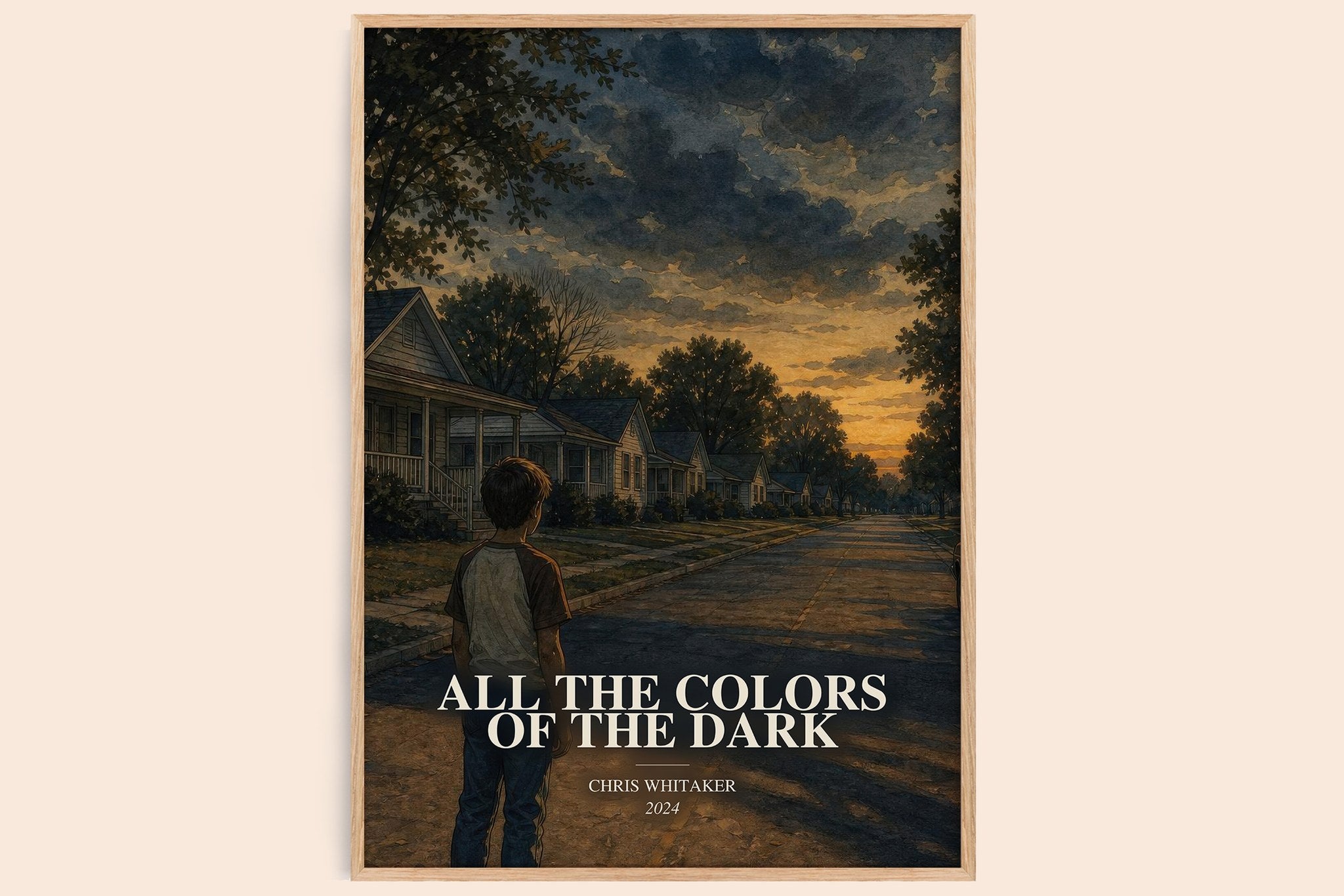 All the Colors of the Dark Book Watercolour Illustration by Chris Whitaker
