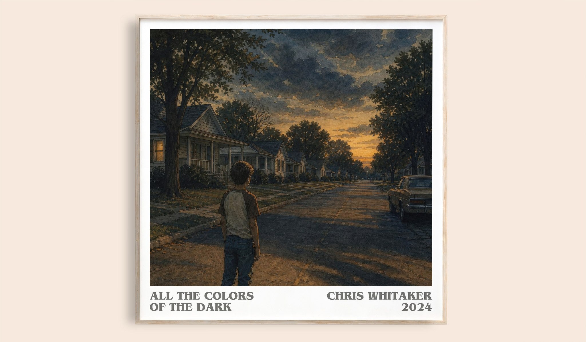 All the Colors of the Dark Literary Art Print by Chris Whitaker