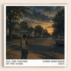 All the Colors of the Dark literary book poster by Chris Whitaker – framed literary art print