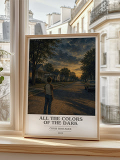 All the Colors of the Dark book cover poster colour and style options – Chris Whitaker book art