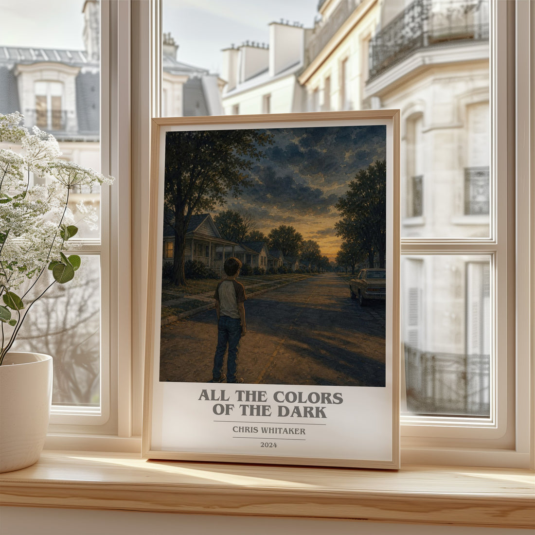 All the Colors of the Dark book cover poster colour and style options – Chris Whitaker book art