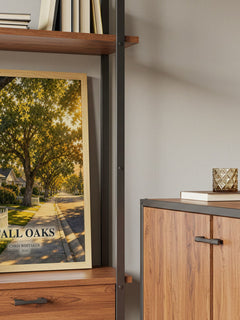 Tall Oaks book watercolour illustration paper finish options – matte satin gloss