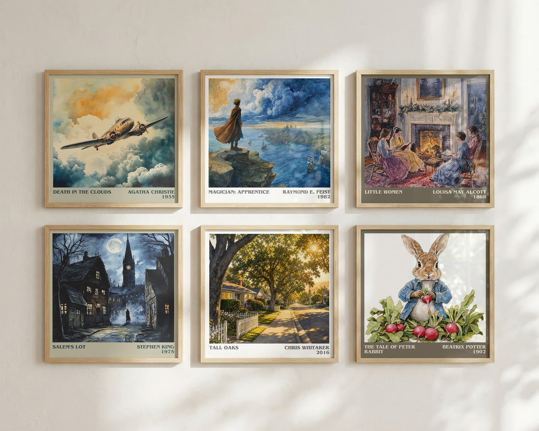 Tall Oaks literary art print colour and style options – Chris Whitaker book art