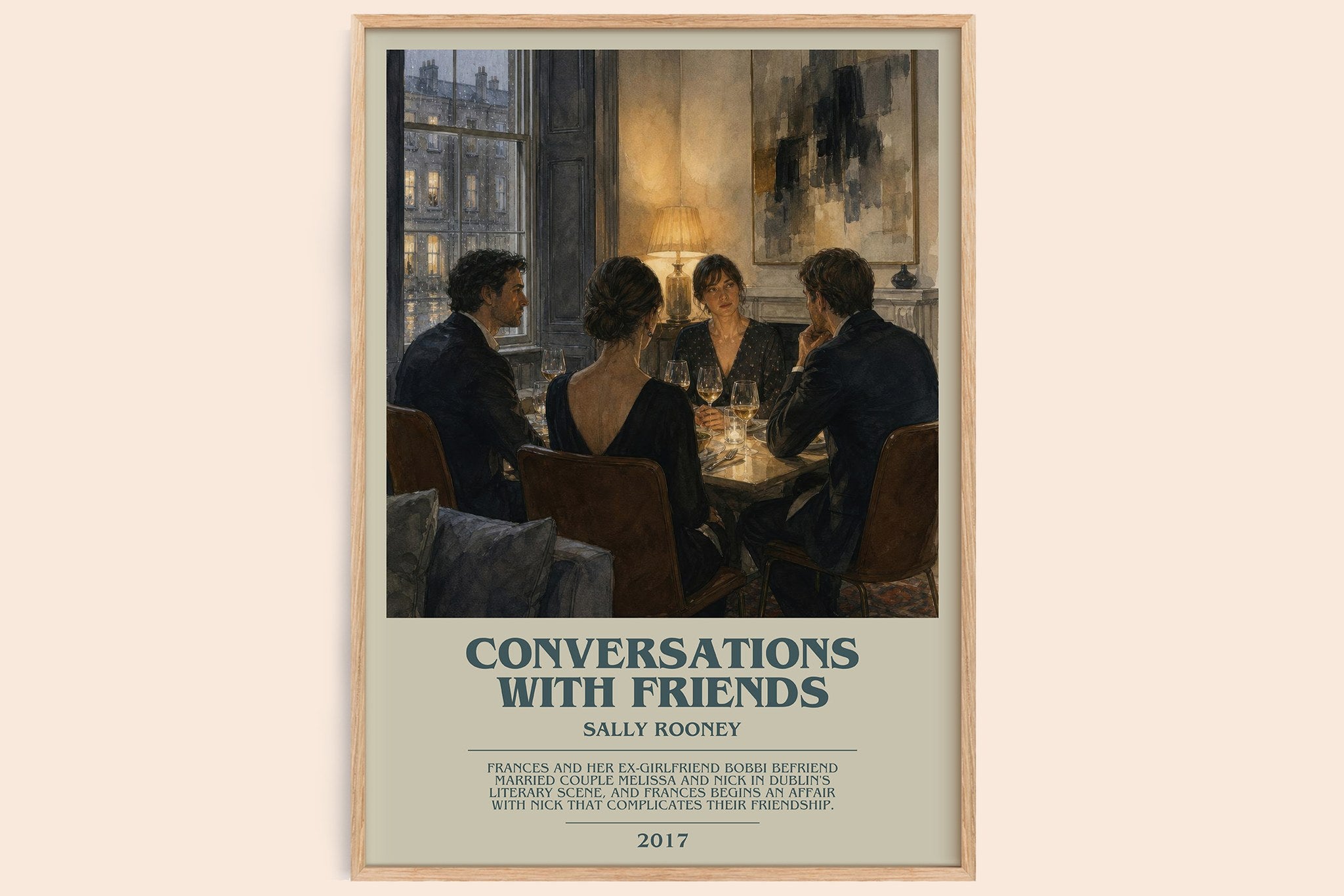 Conversations with Friends Bookish Wall Art by Sally Rooney