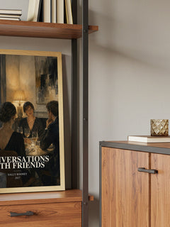 Conversations with Friends book watercolour illustration paper finish options – matte satin gloss