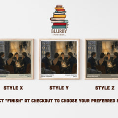 Conversations with Friends literary print in frame leaning in hallway – literary fiction wall art
