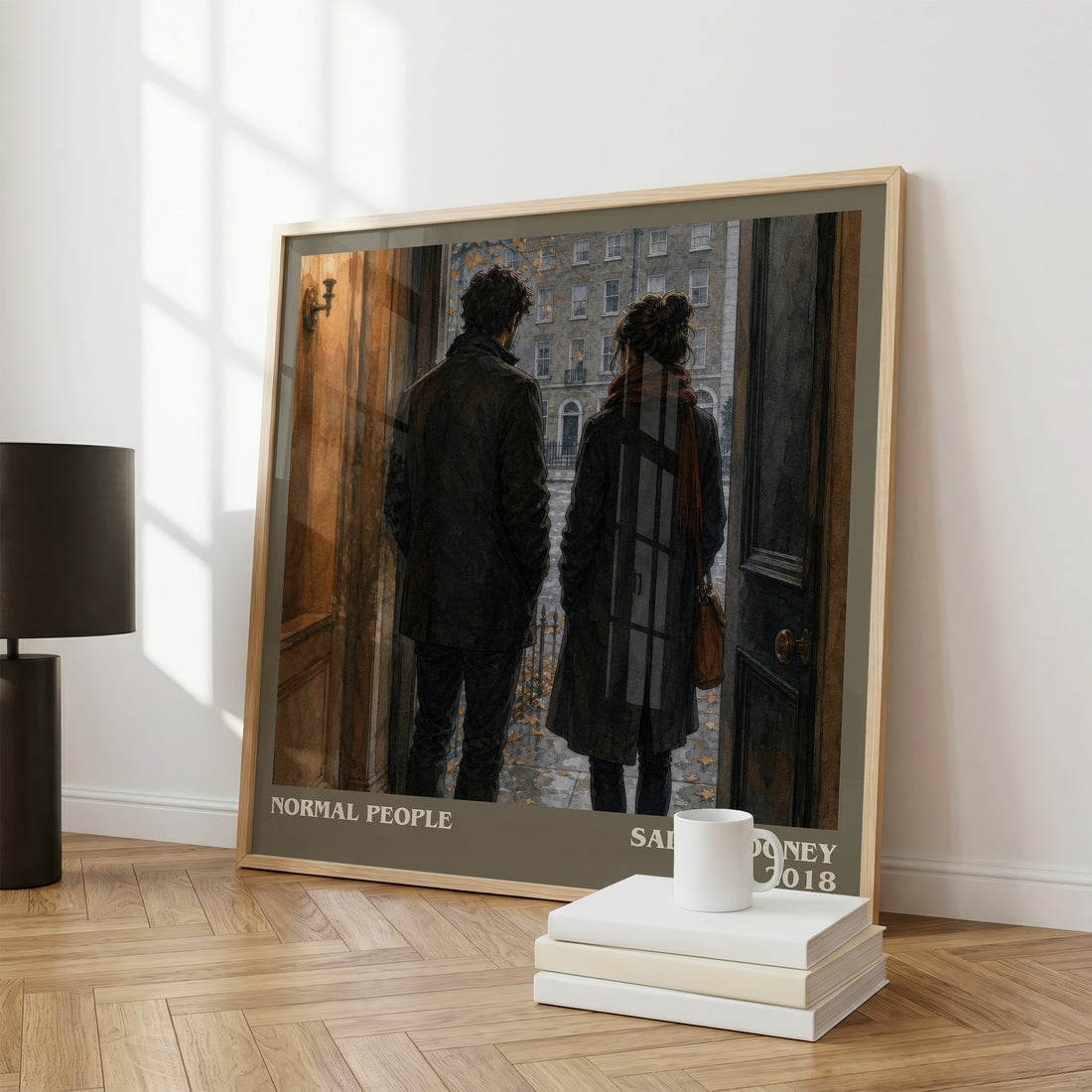 Normal People literary print framed by window – literary home decor