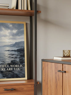 Beautiful World, Where Are You book watercolour illustration paper finish options – matte satin gloss