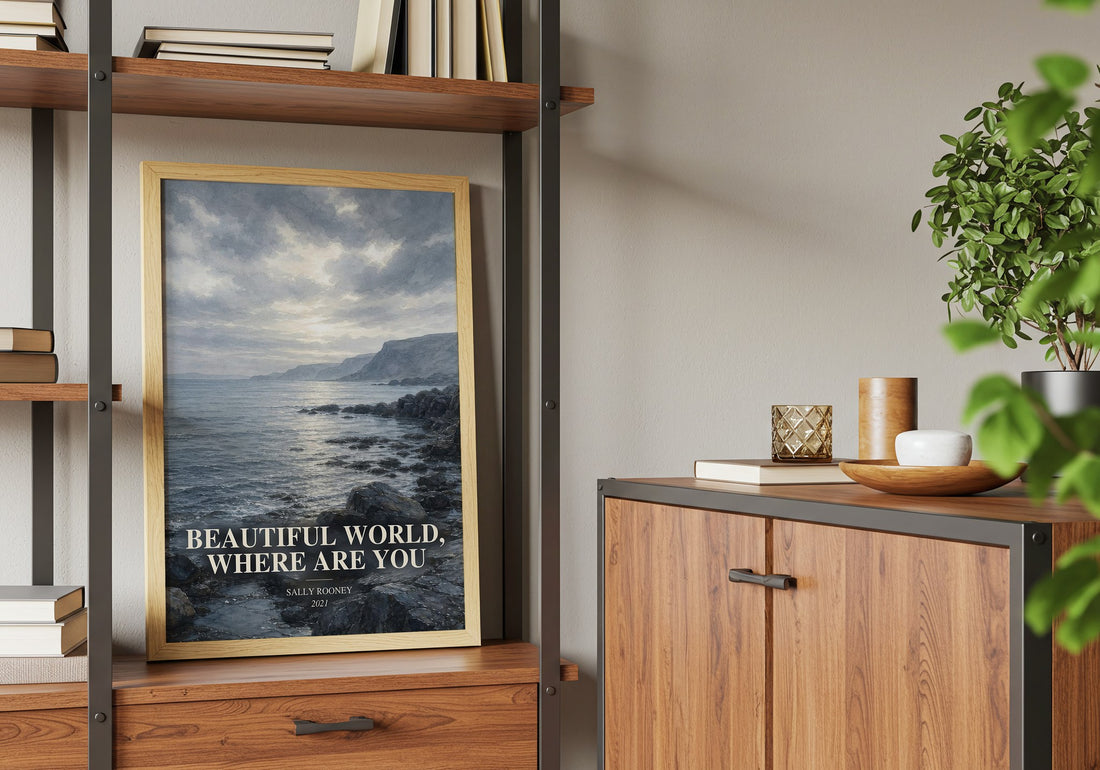 Beautiful World, Where Are You book watercolour illustration paper finish options – matte satin gloss