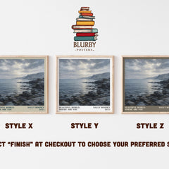 Beautiful World, Where Are You literary print in frame leaning in hallway – contemporary fiction wall art