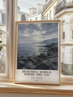 Beautiful World, Where Are You book cover poster colour and style options – Sally Rooney book art