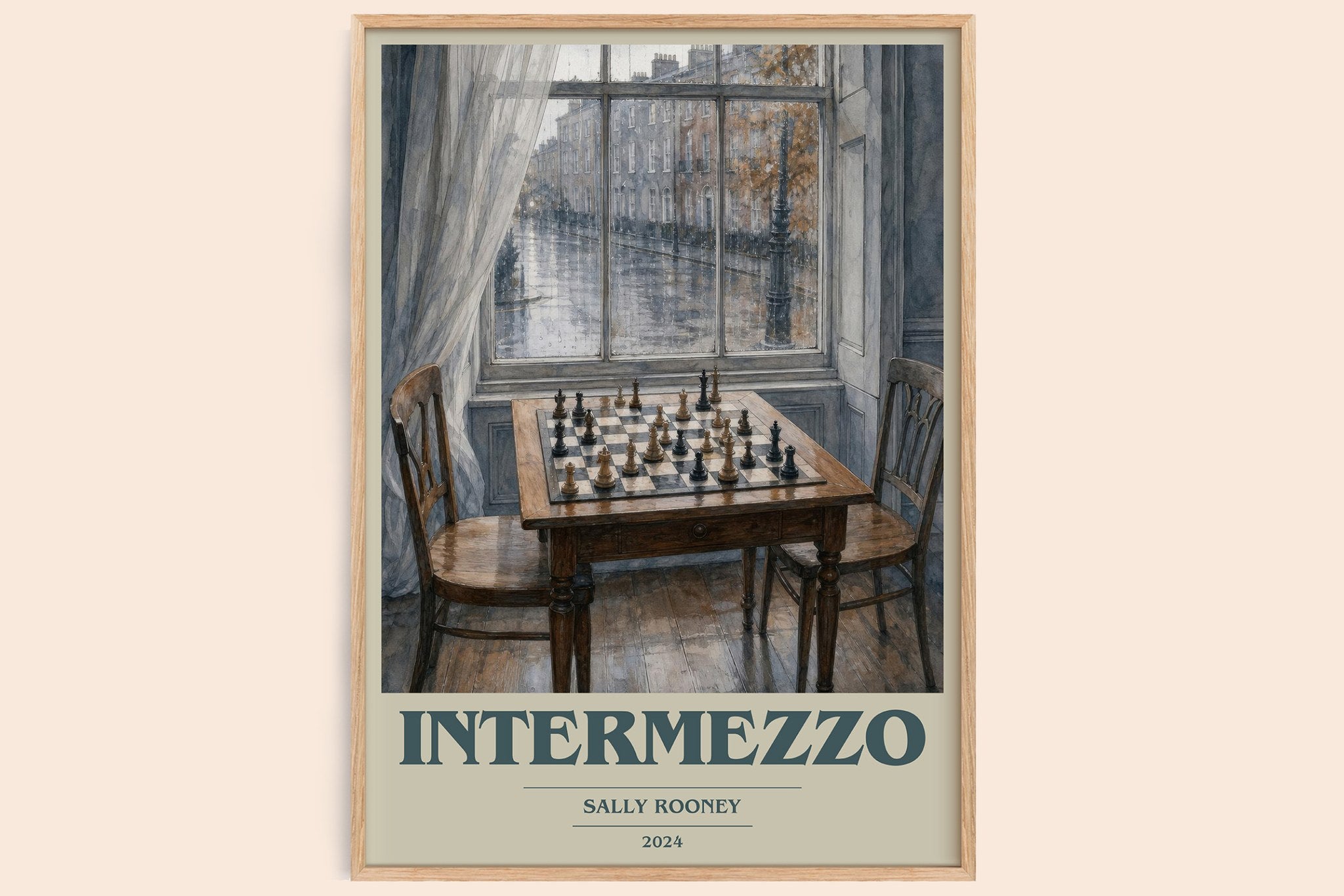 Intermezzo Book Cover Poster by Sally Rooney