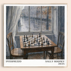 Intermezzo literary book poster by Sally Rooney – framed literary art print