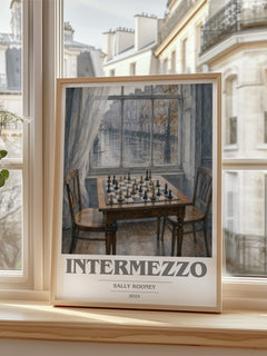 Intermezzo book cover poster colour and style options – Sally Rooney book art