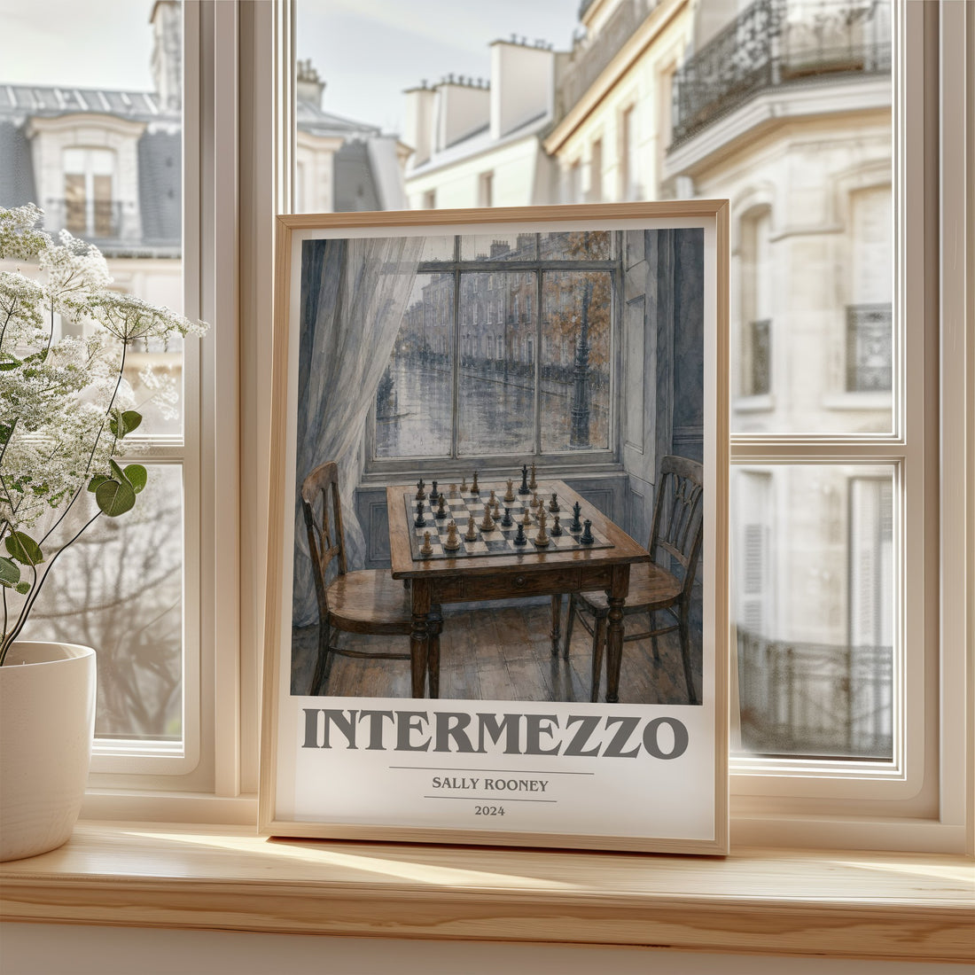 Intermezzo book cover poster colour and style options – Sally Rooney book art