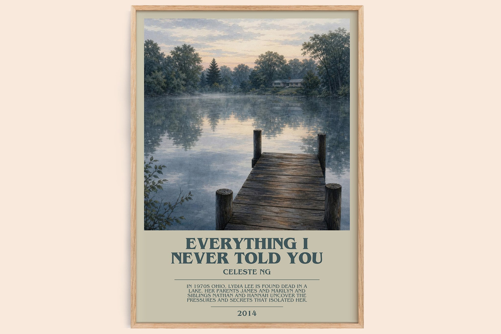 Everything I Never Told You Bookish Wall Art by Celeste Ng