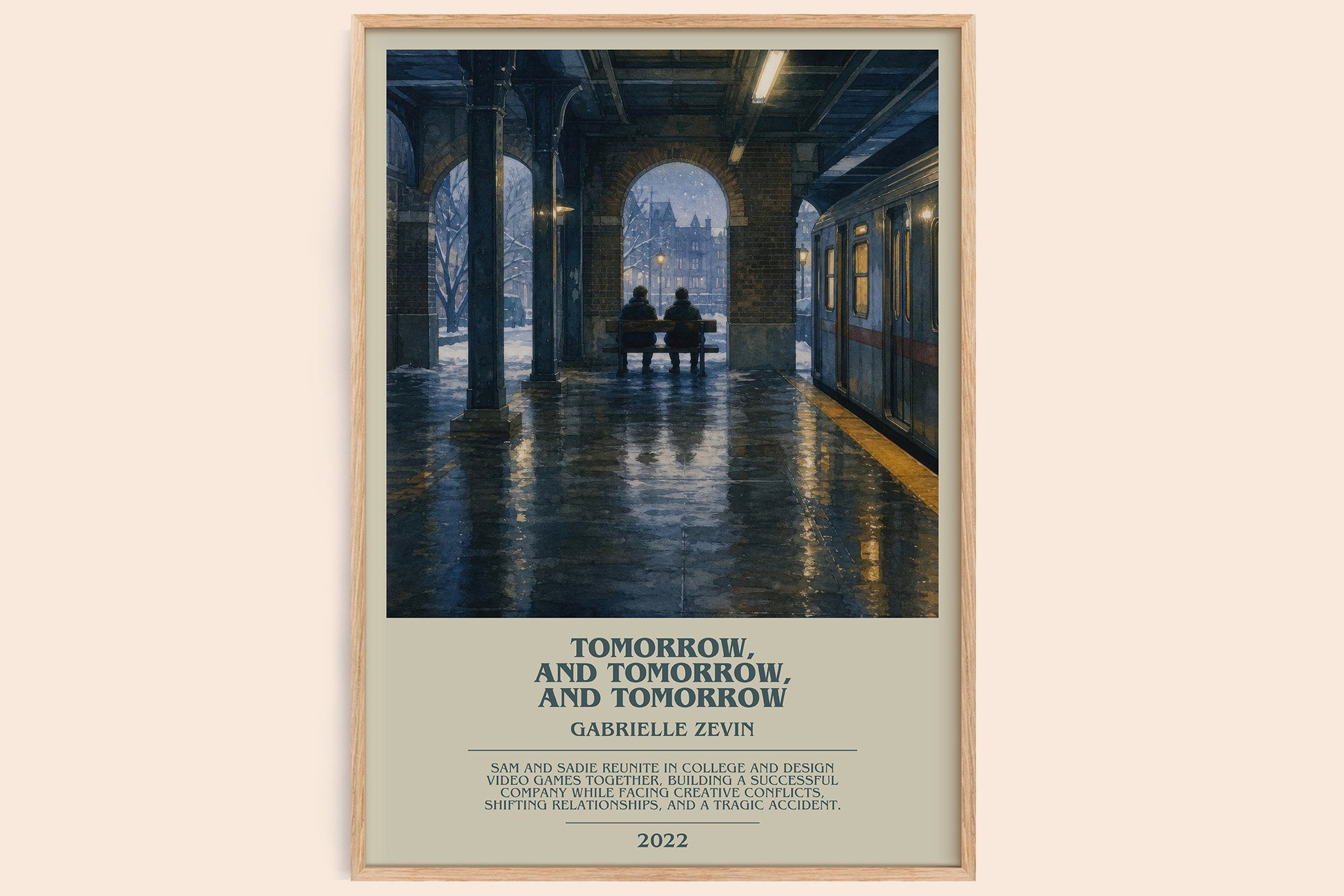 Tomorrow, and Tomorrow, and Tomorrow Bookish Wall Art by G. Zevin