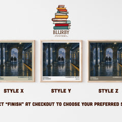 Tomorrow, and Tomorrow, and Tomorrow literary print in frame leaning in hallway – contemporary fiction wall art