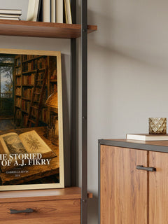 The Storied Life of A.J. Fikry book watercolour illustration paper finish options – matte satin gloss