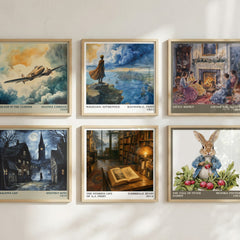 The Storied Life of A.J. Fikry literary art print colour and style options – Gabrielle Zevin book art