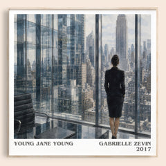 Young Jane Young literary book poster by Gabrielle Zevin – framed literary art print
