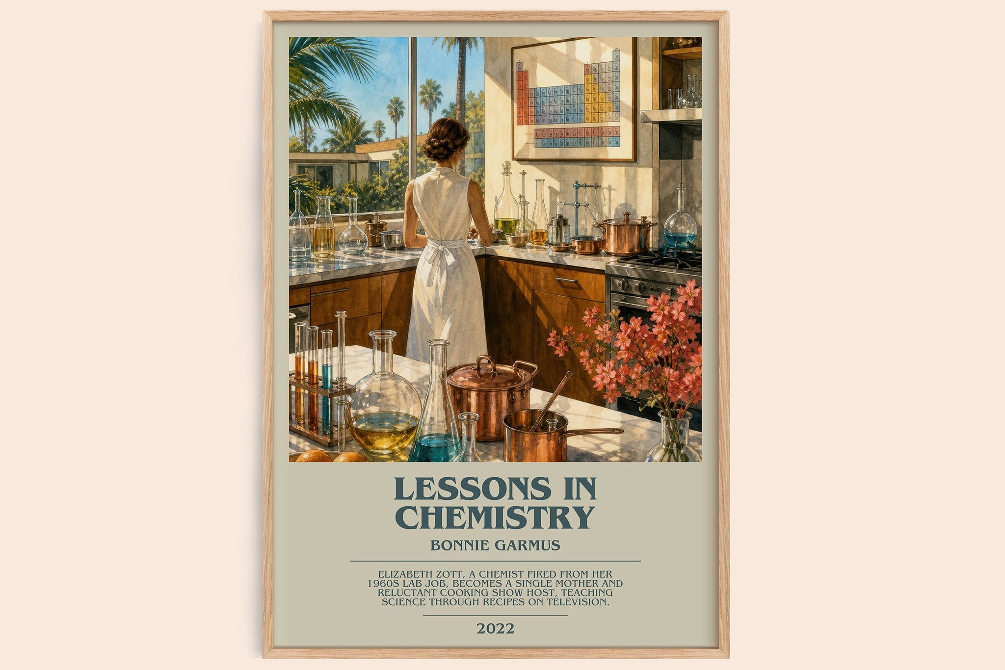Lessons in Chemistry Bookish Wall Art by Bonnie Garmus