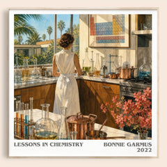 Lessons in Chemistry literary book poster by Bonnie Garmus – framed literary art print