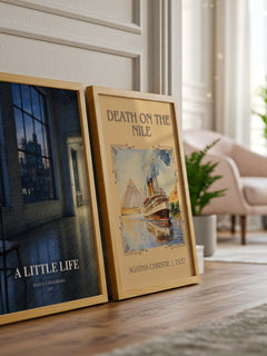 A Little Life watercolour print framed by window – literary home decor