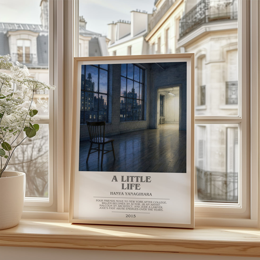 A Little Life bookish poster colour and style options – Hanya Yanagihara book art