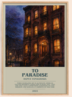 To Paradise Bookish Wall Art by Hanya Yanagihara – image 1
