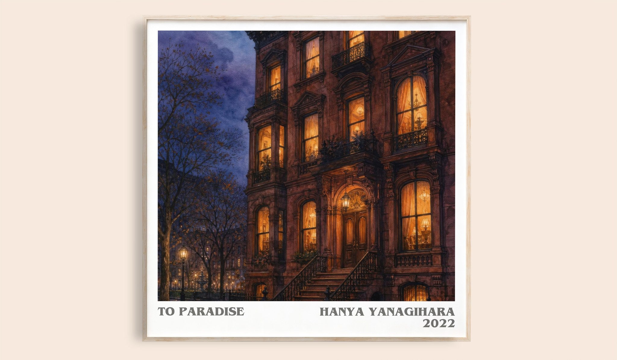 To Paradise Literary Art Print by Hanya Yanagihara