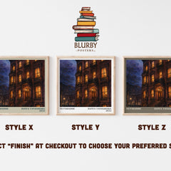 To Paradise literary print in frame leaning in hallway – literary fiction wall art