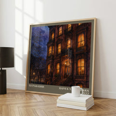 To Paradise literary print framed by window – literary home decor