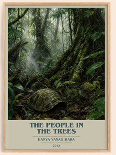 The People in the Trees book cover book poster by Hanya Yanagihara – framed literary art print