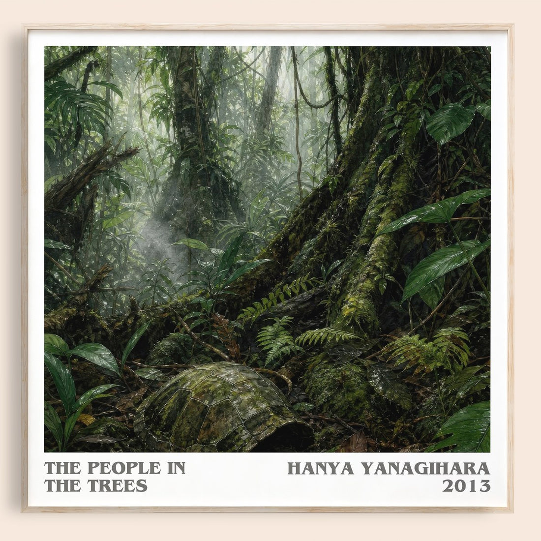 The People in the Trees literary book poster by Hanya Yanagihara – framed literary art print