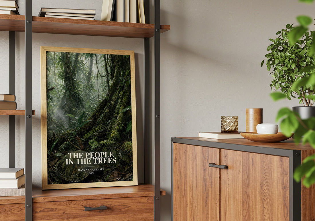 The People in the Trees book watercolour illustration paper finish options – matte satin gloss
