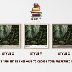 The People in the Trees Literary Art Print by Hanya Yanagihara – Style X, Y and Z square prints side by side – choose your finish