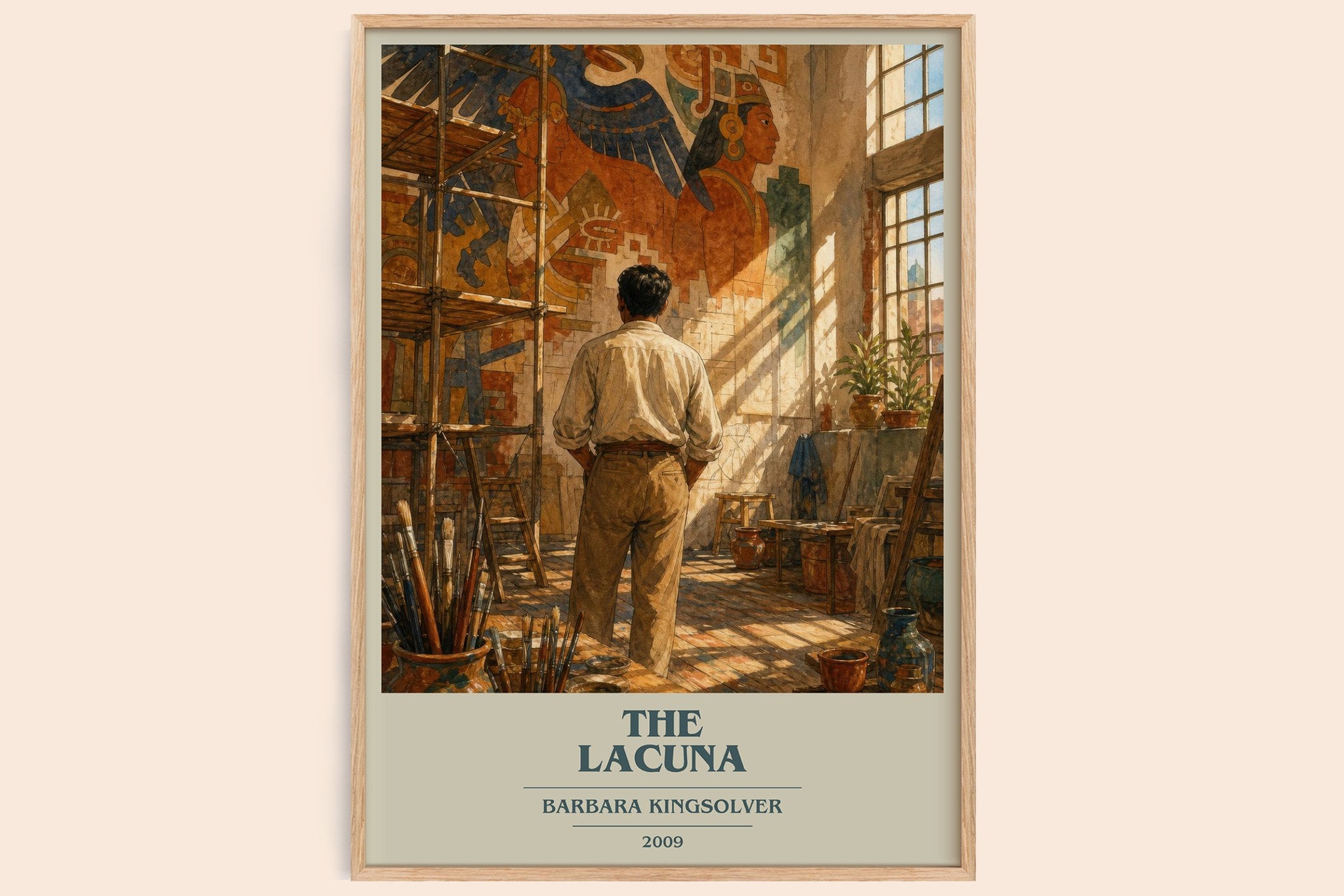 The Lacuna Book Cover Poster by Barbara Kingsolver