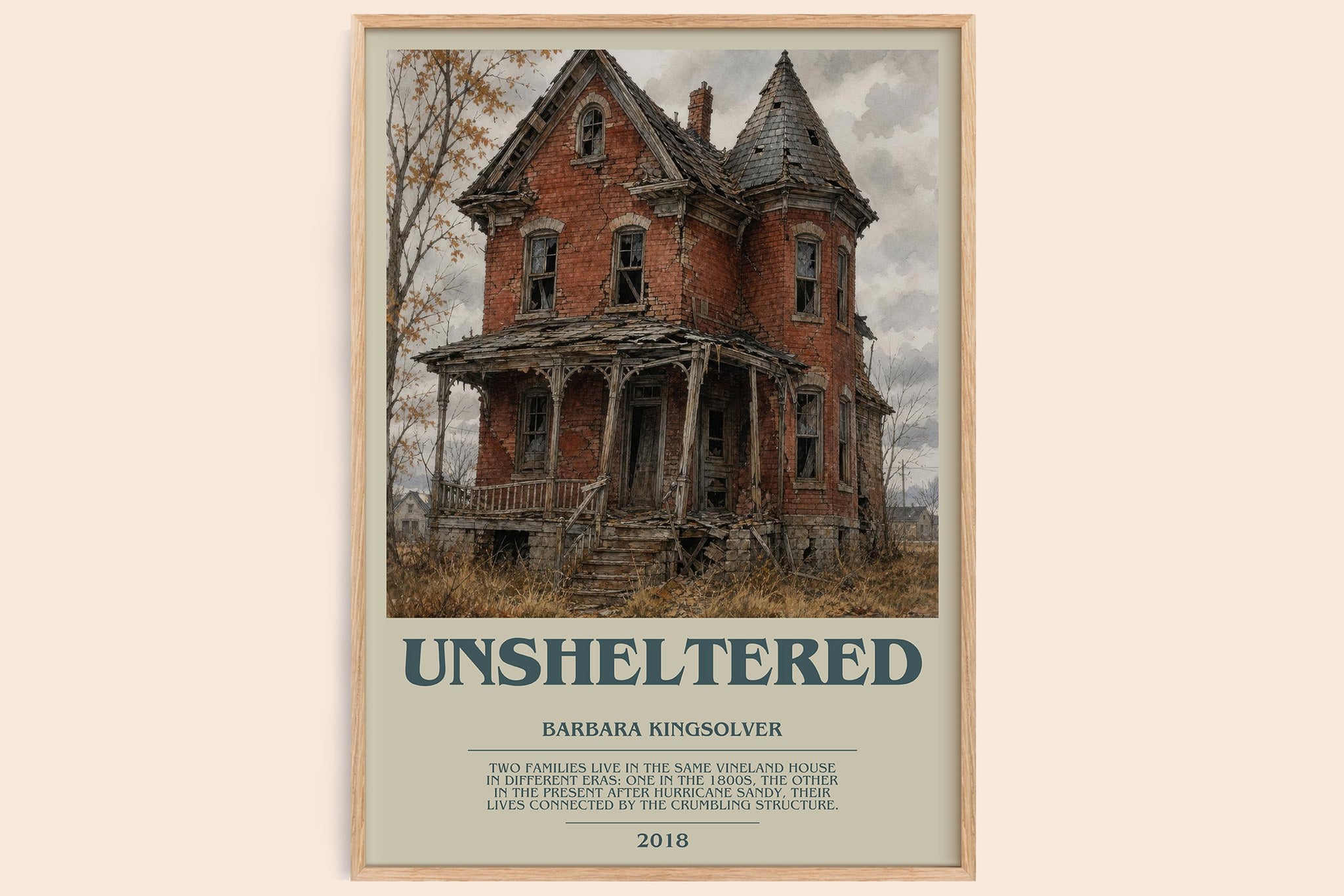 Unsheltered Bookish Wall Art by Barbara Kingsolver
