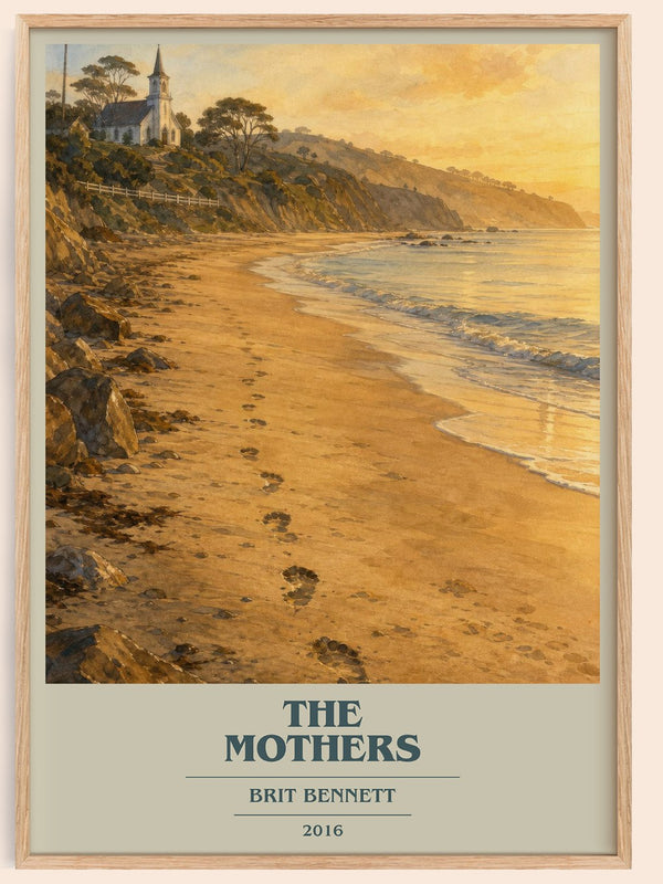 The Mothers book cover book poster by Brit Bennett – framed literary art print